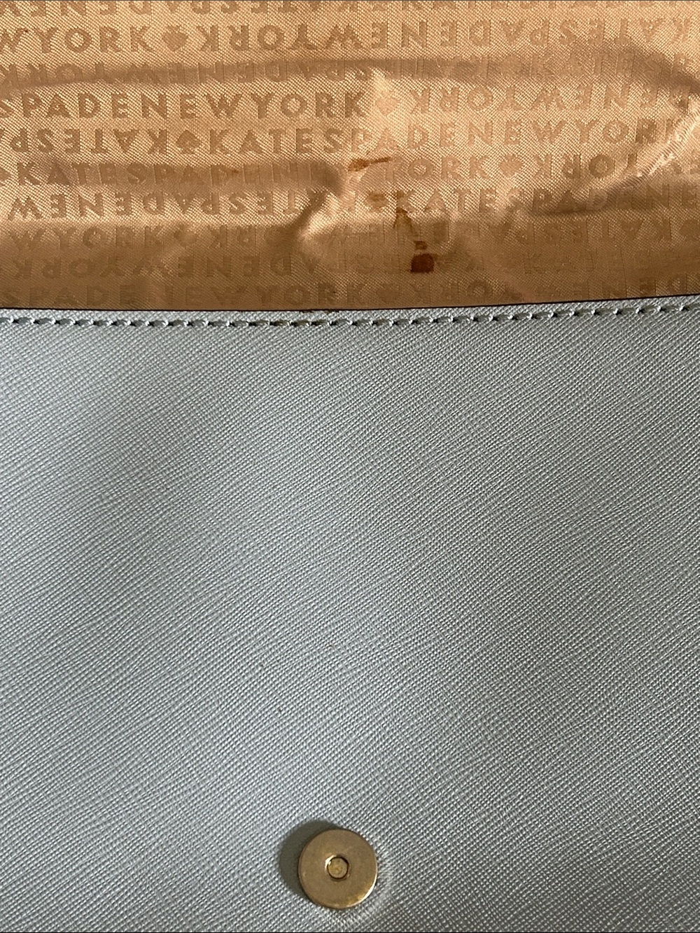 Kate Spade New York Light Blue Crossbody with Silvee Hardware and Logo Accent - Picture 5 of 10